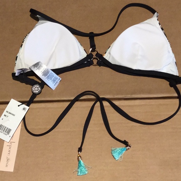 NWT $80 NANETTE LEPORE US 4 DIAMOND VINES TOP - Picture 7 of 7